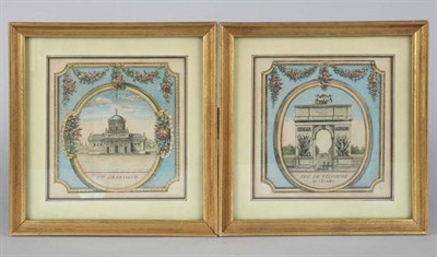 Lot 4098 - Pair of French Engravings Arc de Triomphe and...