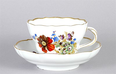 Lot 4110 - Meissen Porcelain Breakfast Cup and Saucer