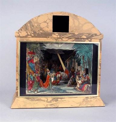 Lot 4112 - Nativity Scene from Cutout Hand Colored...