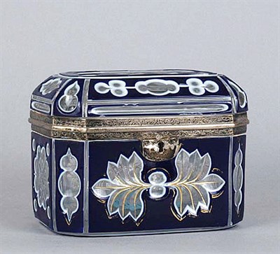 Lot 4121 - Continental Silver Mounted Overlay Glass...