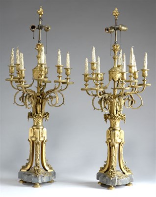 Lot 2309 - Pair of Louis XVI Style Gilt-Bronze and Marble...