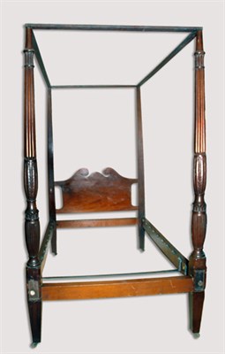Lot 3241 - Georgian Style Mahogany Four Poster Bed Height...