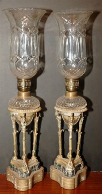 Lot 276 - Pair of Neoclassical Style Gilt-Bronze and Cut...