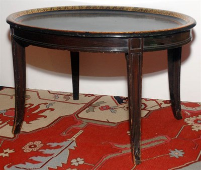 Lot 443 - Victorian Gilt Decorated Papier Mache Tray...