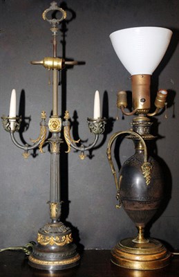 Lot 268 - Two Neoclassical Style Gilt and...