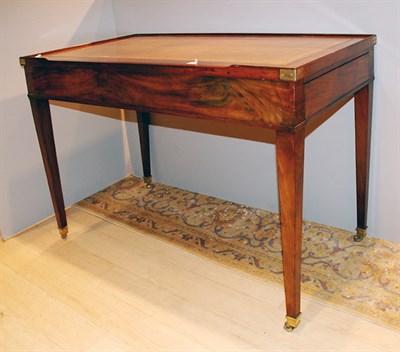Lot 326 - Louis XVI Style Leather Top Tric Trac Table...