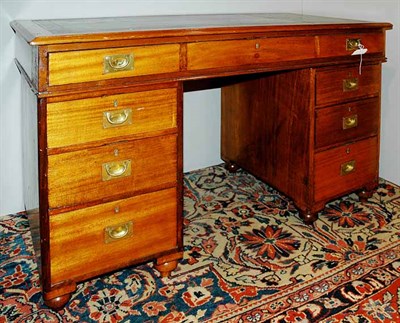 Lot 365 - Georgian Style Brass Mounted Mahogany Campaign...