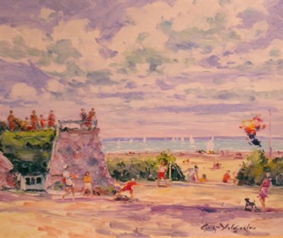 Lot 1063 - Georges Yoldjoglou French, b.1935 SUR LE DIQUE...