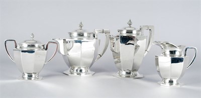 Lot 1271 - Mexican Silver Four-Piece Coffee and Tea...