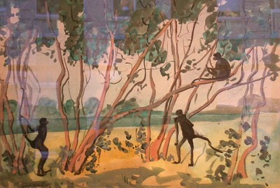 Lot 45 - Jane Peterson American, 1876-1965 MONKEYS IN...