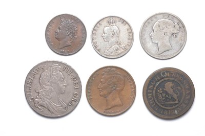 Lot 2266 - GREAT BRITAIN: Approximately Five Hundred Twenty-Five Copper and Silver Coins, 1500 to 1890