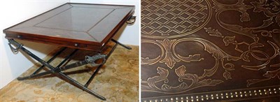 Lot 3261 - Spanish Baroque Style Patinated-Metal Top...