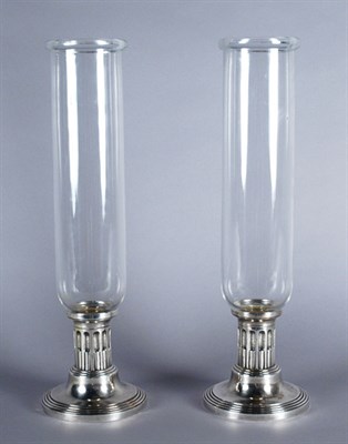 Lot 4271 - Pair of Louis XVI Style Silvered Metal Low...
