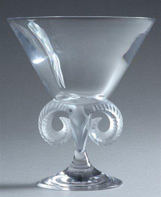 Lot 2638 - Lalique Glass Footed Center Bowl In colorless...
