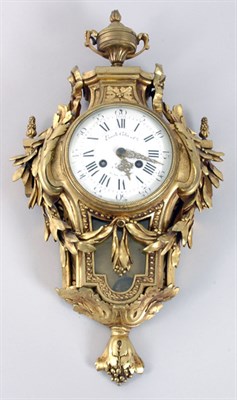 Lot 2152 - Louis XVI Style Gilt-Bronze Cartel Clock Emile...