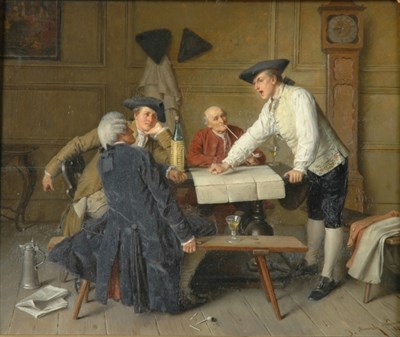 Lot 1083 - Josef Munsch Austrian, 1832-1896 SPIRITED...