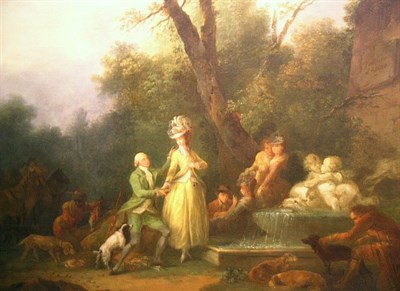 Lot 18 - Attributed to Jean-Frederic Schall LA FONTAINE...