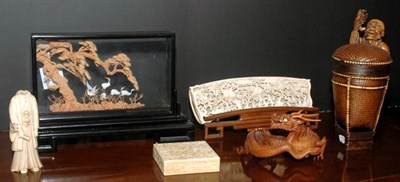 Lot 3316 - Group of Chinese and Japanese Ivory and Wood...