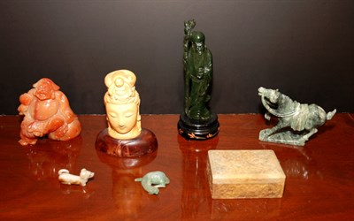 Lot 3318 - Group of Chinese Hardstone Articles...