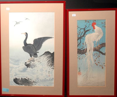 Lot 3551 - Two Framed Japanese Woodblock Prints of Birds