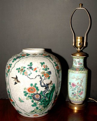 Lot 3290 - Two Chinese Porcelain Vases Height of larger...