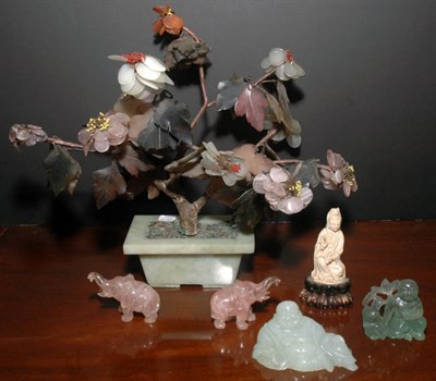Lot 3471 - Group of Chinese Miniature Hardstone and Ivory...