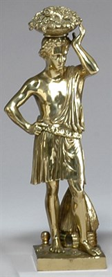 Lot 2419 - Gilt-Bronze Figure Modeled as a classical...