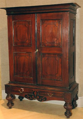Lot 215 - Dutch Colonial Cabinet on Stand Height 6 feet...