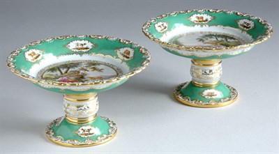 Lot 2133 - Pair of Jacob Petit Gilt Decorated Porcelain...