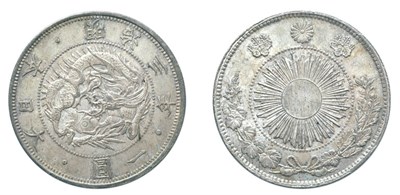 Lot 2374 - JAPAN: 1870, 1 Yen, Meiji 3, Type I JNDA 9, KM. Y #5.1
