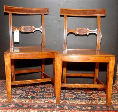 Lot 263 - Set of Six Provincial Georgian Fruitwood...