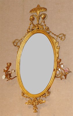 Lot 219 - Neoclassical Style Porcelain and Gilt-Wood...
