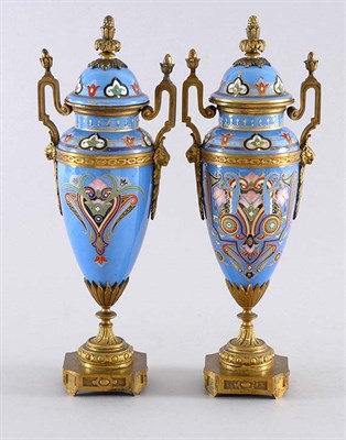 Lot 2358 - Pair of Louis XV Style Gilt-Bronze Mounted...
