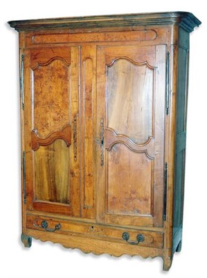 Lot 3622 - Louis XV Style Fruitwood Armoire Height 6 feet...