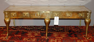 Lot 2305 - English Brass Standing Trivet 19th Century...