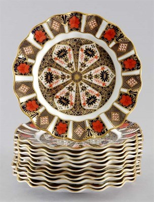 Lot 418 - Twelve Royal Crown Derby Porcelain Dessert...