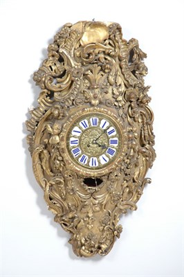 Lot 2188 - Louis XV Style Gilt-Wood Cartel Clock The...