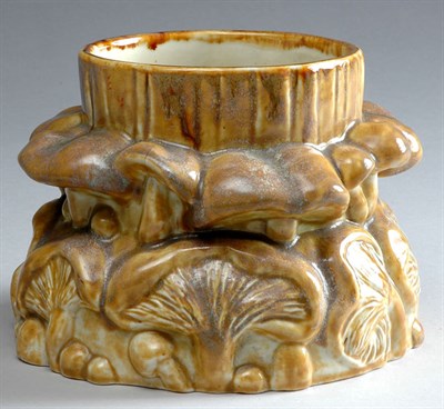 Lot 2719 - Tiffany Favrile Pottery Mushroom Vase Of squat...