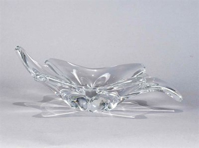Lot 4138 - Baccarat Crystal Center Bowl Length 11 1/2...