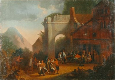 Lot 45 - Flemish School 17th Century PEASANT REVELRY...