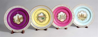 Lot 2266 - Assembled Set of Ten KPM Gilt Decorated...
