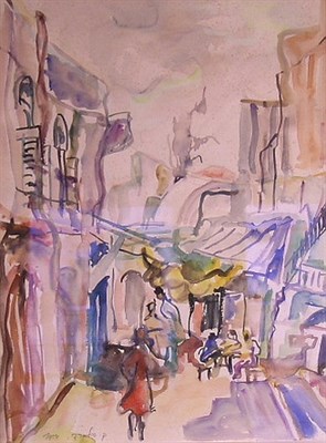 Lot 4050 - Claire Silard (Szilard) 20th Century MARKET IN...