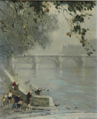 Lot 1135 - Jules Rene Herve French, 1887-1981 ALONG THE...