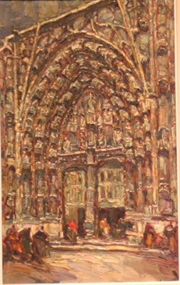 Lot 4038 - Louis Pastour French, 1876-1948 GOTHIC...