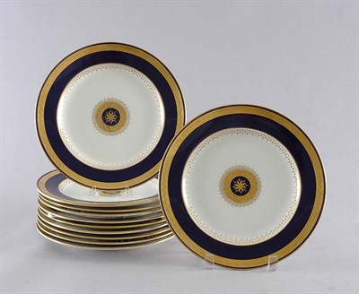 Lot 2414 - Set of Eleven Mintons Porcelain Dinner Plates...