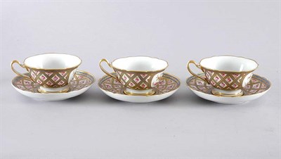 Lot 2170 - Set of Nine Sevres Gilt Decorated Porcelain...