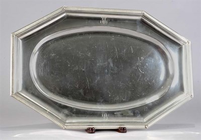 Lot 3449 - French Silver Meat Tray Length 19 3/4 inches,...