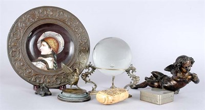 Lot 3579 - Group of Six Continental Items; Together with...