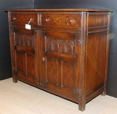Lot 274 - Provincial Continental Style Oak Side Cabinet...