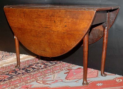 Lot 436 - Queen Anne Style Oak Drop-Leaf Dining Table...